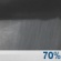 Saturday Night: Showers likely, with thunderstorms also possible after 2am.  Mostly cloudy, with a low around 49. Southwest wind 7 to 9 mph.  Chance of precipitation is 70%.