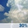 Sunday: A chance of showers and thunderstorms before 8am, then scattered showers between 8am and 9am.  Mostly cloudy through mid morning, then gradual clearing, with a high near 84. South wind 8 to 14 mph, with gusts as high as 24 mph.  Chance of precipitation is 30%.